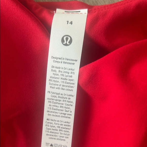 Lululemon Athletica Red Align Tank 14 - Picture 7 of 9
